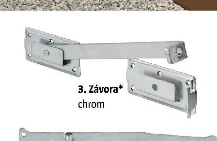 Závora* chrom