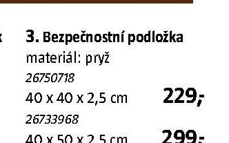 Bezpečnostní podložka