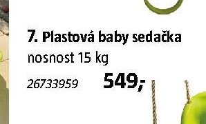 Plastová baby sedačka
