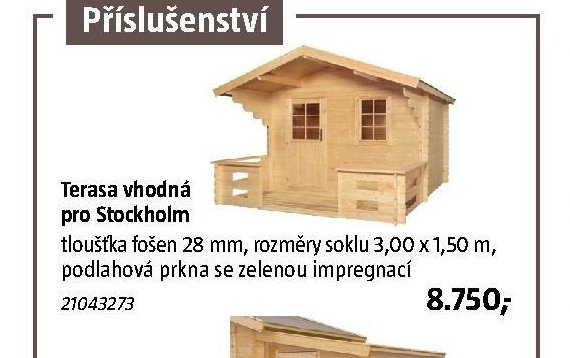 Terasa vhodná pro Stockholm