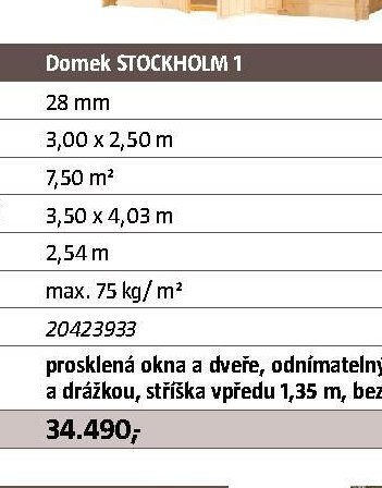 Domek STOCKHOLM 1