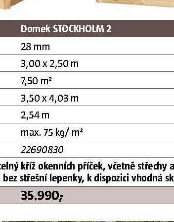 Domek STOCKHOLM 2