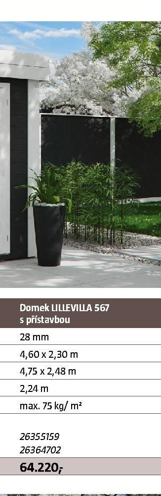 Domek LILLEVILLA 567 s přístavbou