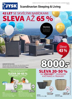 akční leták Jysk 1.4.2021-14.4.2021