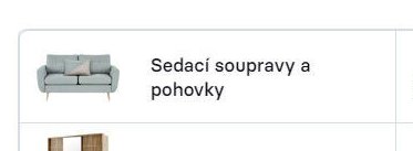 Sedací soupravy a pohovky