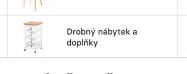 Drobný nábytek a doplňky