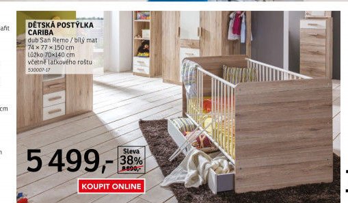 Dětská postýlka Cariba