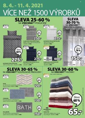 akční leták Jysk 8.4.2021-21.4.2021