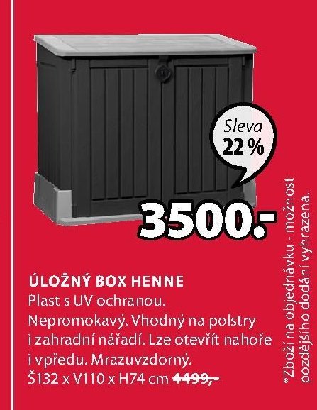 ÚLOŽNÝ BOX HENNE