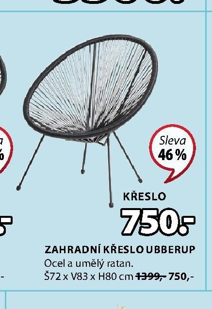 ZAHRADNÍ KŘESLO UBBERUP