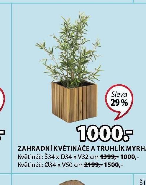ZAHRADNÍ KVĚTINÁČE A TRUHLÍK MYRHAUK