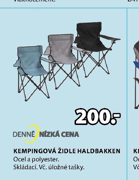 KEMPINGOVÁ ŽIDLE HALDBAKKEN