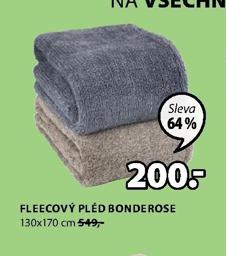 FLEECOVÝ PLÉD BONDEROSE
