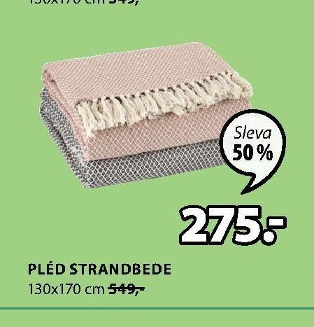 PLÉD STRANDBEDE