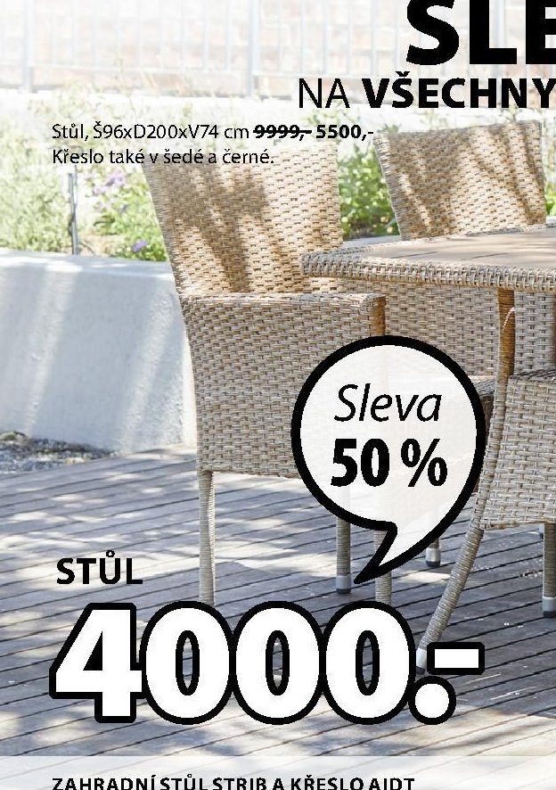 Zahradní stůl STRIB