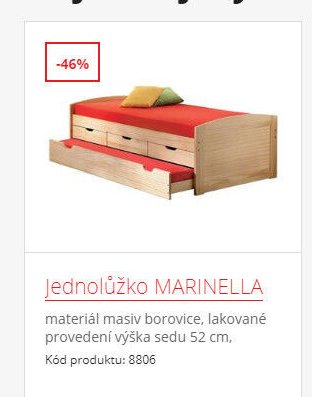 Jednolůžko MARINELLA