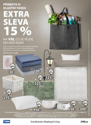 akční leták Jysk 15.4.2021-28.4.2021