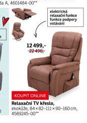 Relaxační TV křeslo