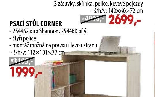 PSACÍ STŮL CORNER