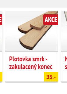 Plotovka smrk - zakulacený konec