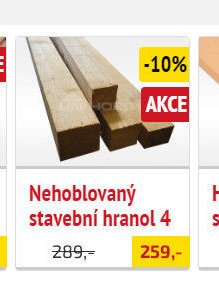 Nehoblovaný stavební hranol 4