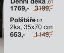 Polštáře 2ks