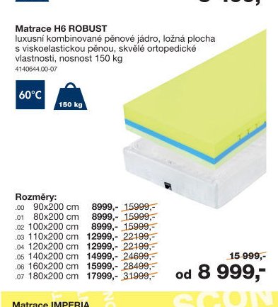 Matrace H6 ROBUST