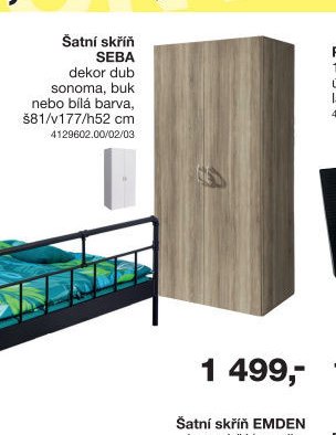 Šatní skříň SEBA
