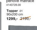 Topper 90x200 cm