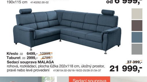 Sedací souprava MALAGA