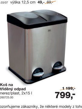 Koš na tříděný odpad