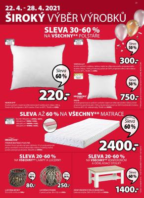 akční leták Jysk 22.4.2021-5.5.2021