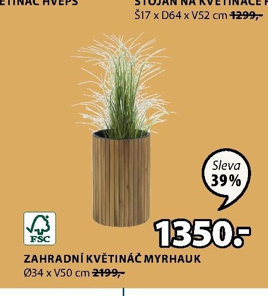 ZAHRADNÍ KVĚTINÁČ MYRHAUK