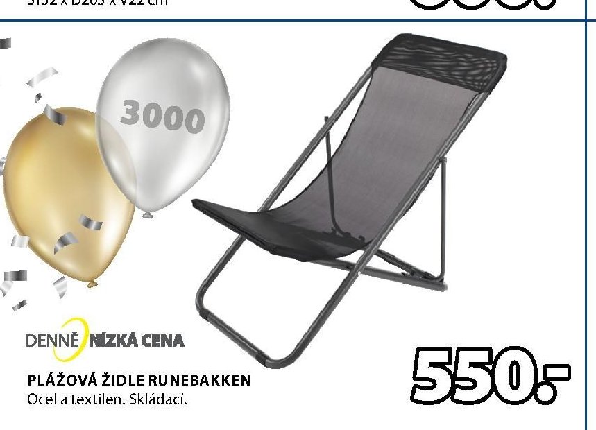 PLÁŽOVÁ ŽIDLE RUNEBAKKEN