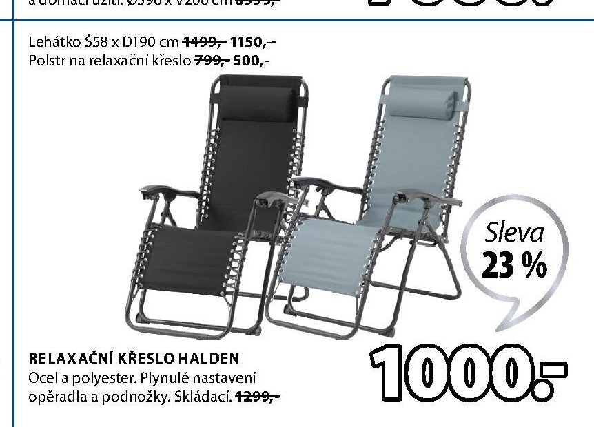 RELAXAČNÍ KŘESLO HALDEN