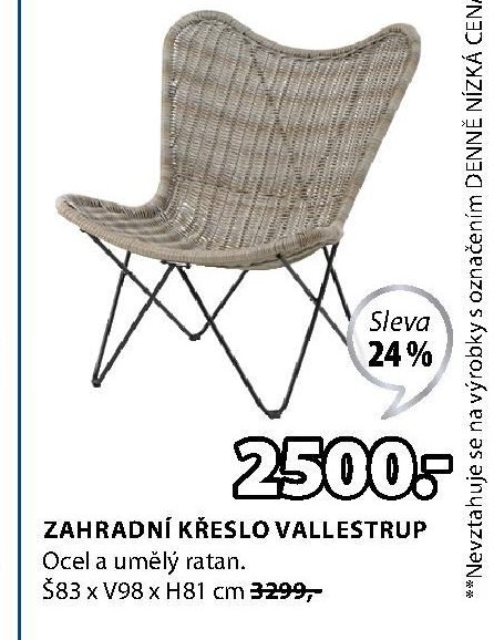 ZAHRADNÍ KŘESLO VALLESTRUP