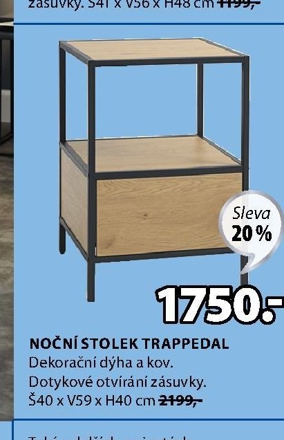 NOČNÍ STOLEK TRAPPEDAL