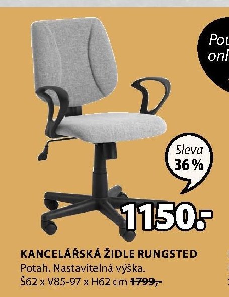 KANCELÁŘSKÁ ŽIDLE RUNGSTED