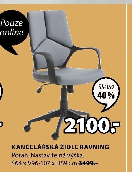 KANCELÁŘSKÁ ŽIDLE RAVNING