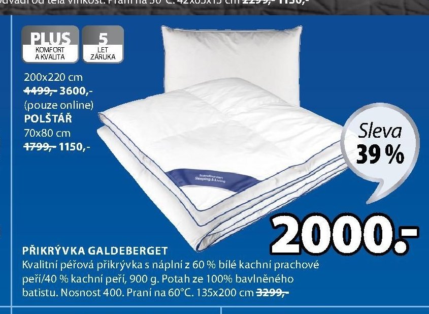 GALDEBERGET přikrývka