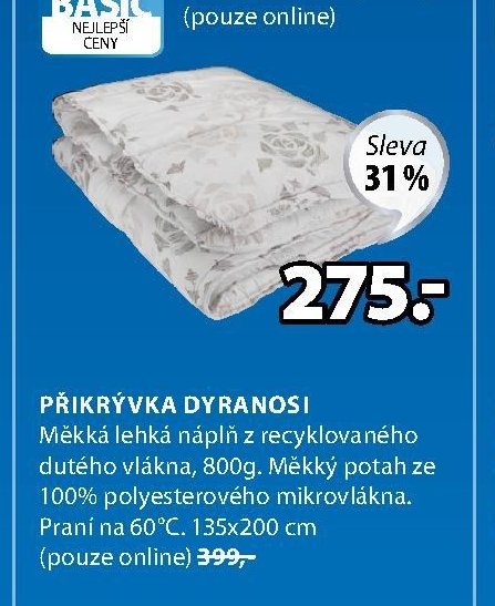 DYRANOSI přikrývka
