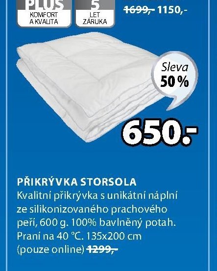 STORSOLA přikrývka