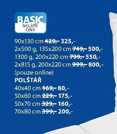 POLŠTÁŘ (různé rozměry)