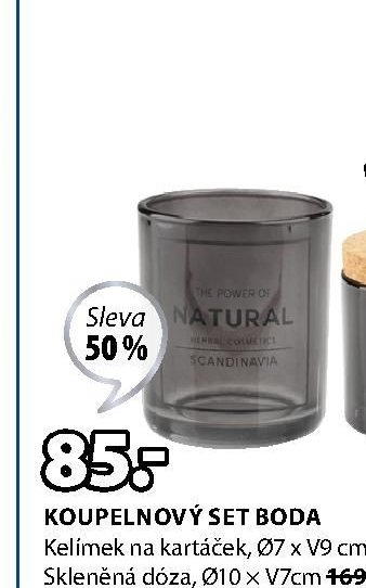 Koupelnový set BODA - Kelímek na kartáček