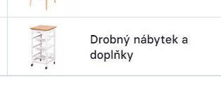 Drobný nábytek a doplňky