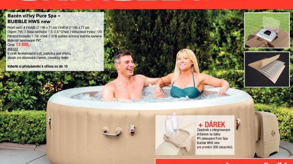 Bazén vířivý Pure Spa - BUBBLE HWS new