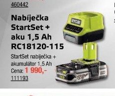 Nabíječka StartSet + aku 1,5 Ah RC18120-115