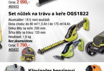 Set nůžek na trávu a keře OGS1822