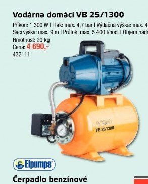 Vodárna domácí VB 25/1300