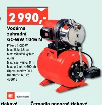 Vodárna zahradní GC-WW 1046 N